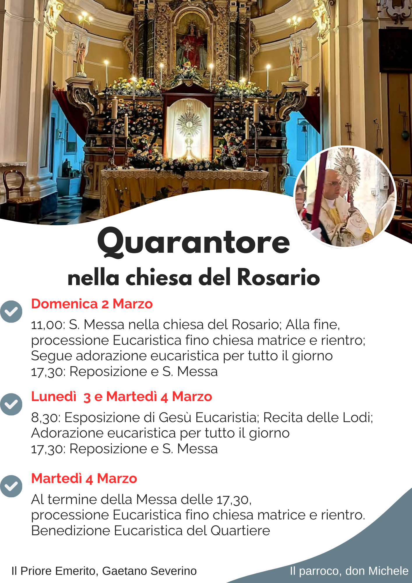 Quarantore nella chiesa del Rosario